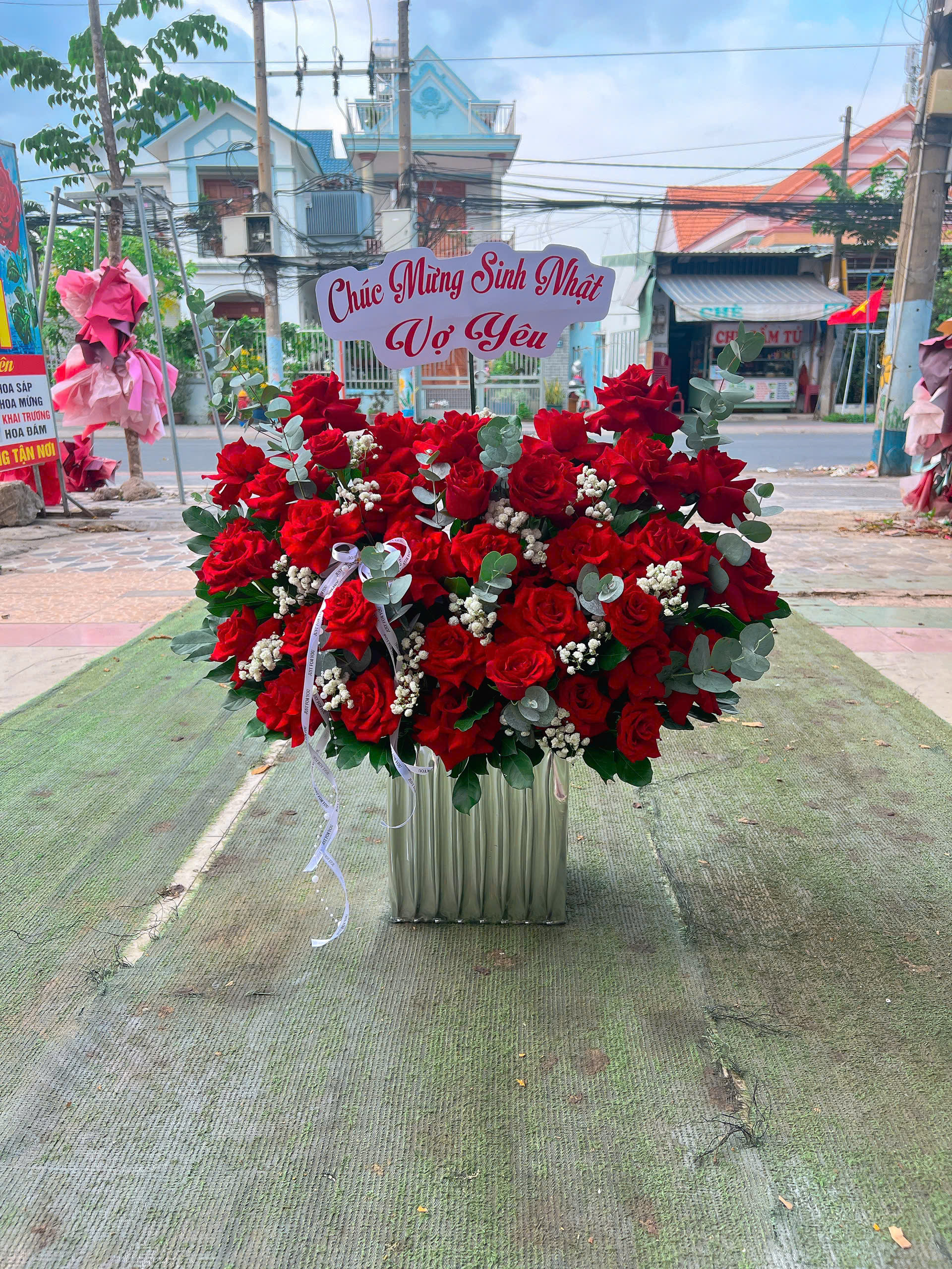 Kệ hoa khai trương Mãn Khai 020