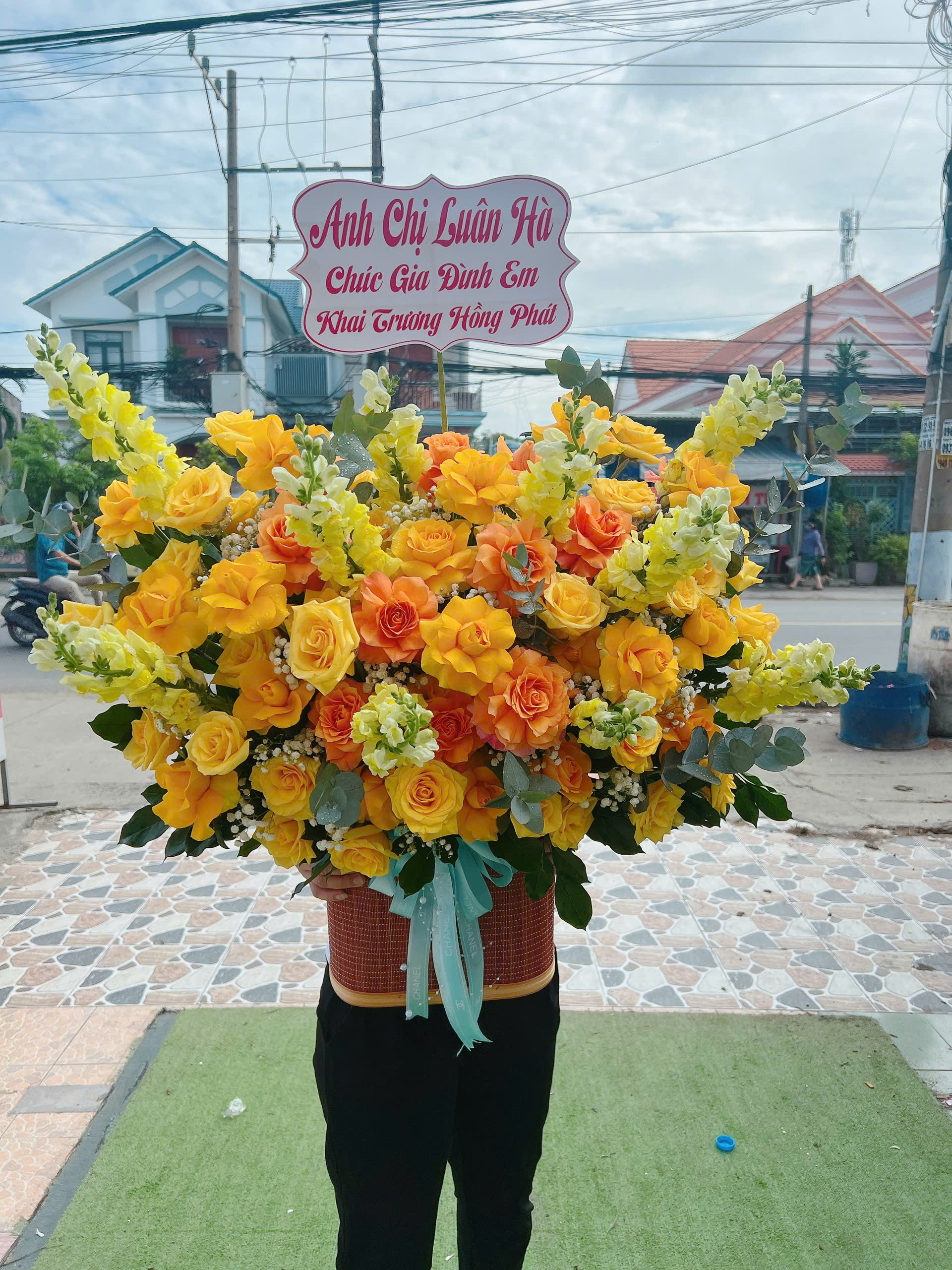 Kệ hoa khai trương Phước Lộc 038