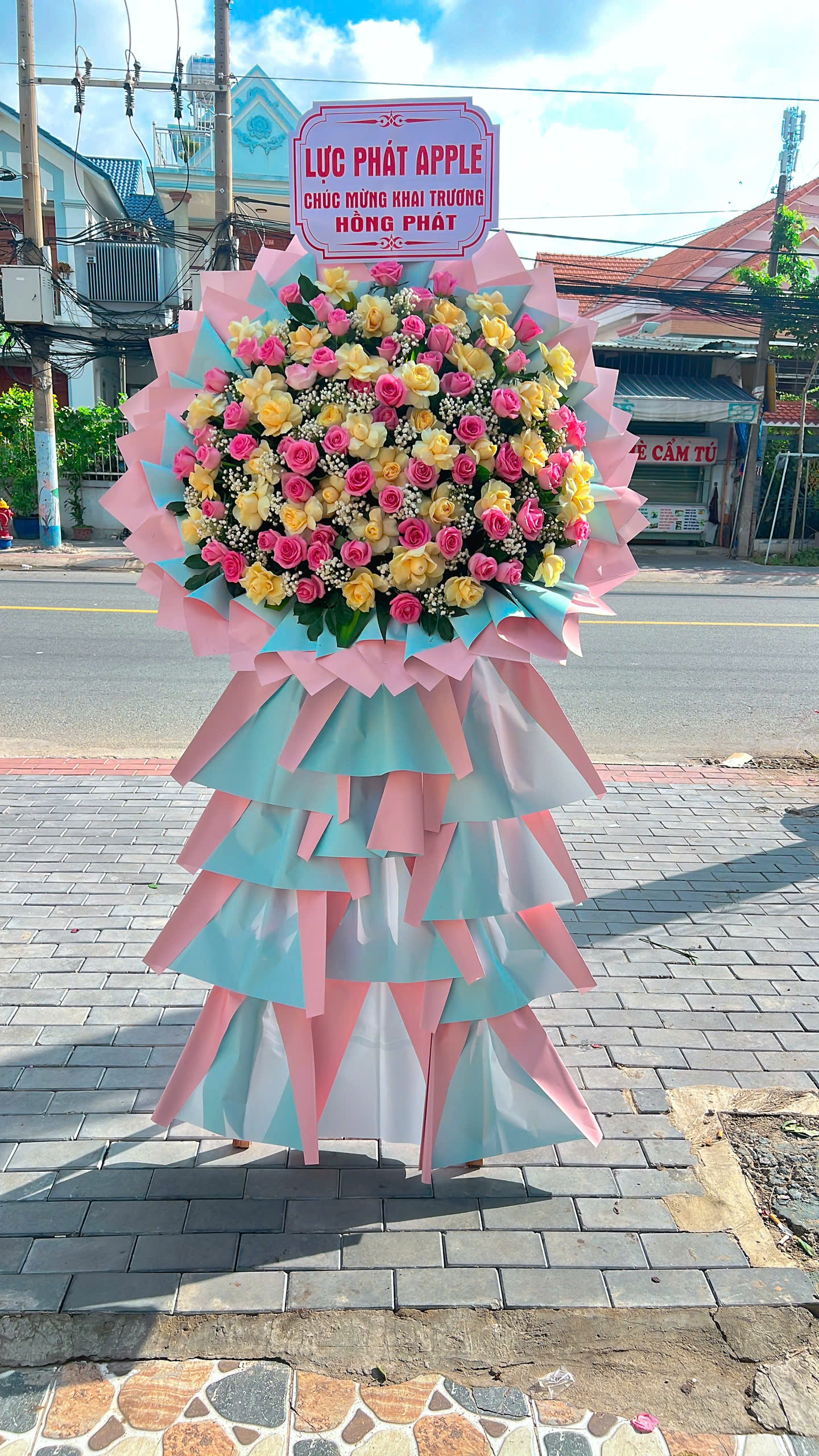Kệ hoa khai trương Kim Ngân 049